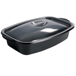 45824 - vaschetta microonde in pp marmipack nera mm220x140x43 pz380