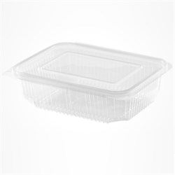 45900 - vaschette in pet rettangolari con coperchio mm188x147x55 cc750 pz400