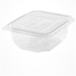 45837 - vaschette in pet rettangolari con coperchio mm125x146x50 cc500 pz600