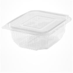 VASCHETTE in PET RETTANGOLARI con COPERCHIO Mm.125x146x50 Cc.500 Pz.50