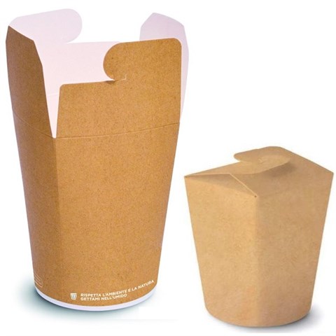 scatolificio del gar BICCHIERE FOOD CUP TAKE AWAY AVANA Ml.750 87,9x110x124 Pz.430 scatolificio del gar - 45456 - F001276