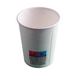 BICCHIERI  BIANCHI in CARTA RICICLABILE POLITENATA Ml. 200 Pz.1000