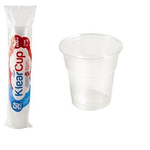 KLEAR CUP BICCHIERI in PET TRASPARENTI Cc.200 Ø78 Pz.1250 KLEAR CUP - 44824 - F001536