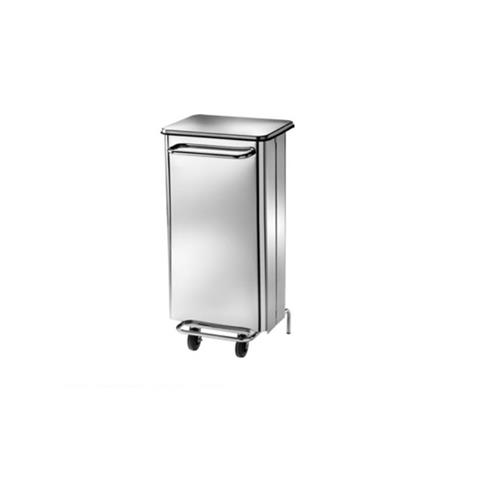  BIDONE con PEDALE Lt.100 in ACCIAIO Cm.46x36x97h  - 42270 - F000005
