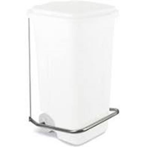  BIDONE con PEDALE Lt.80 BIANCO Cm.38x50 H.80  - 42269 - F000005