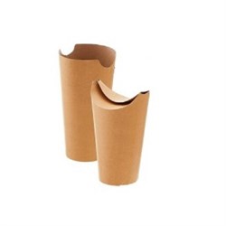 BOX PORTA FRITTO  in CARTONCINO AVANA Mm.Ø64x176h Ml.620 Pz.500