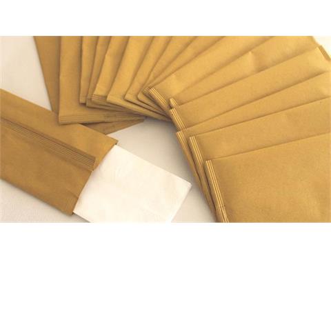 industrie celtex spa SACO DE TALHERES PAPEL PALHA + GUARDANAPO 2 folhas 40x40 cm 1000 peças industrie celtex spa - 43288 - F001882