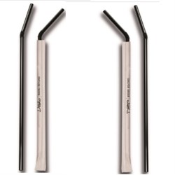 46006 - cannucce imbustate in pp nere con snodo 5 mm240 pz5000