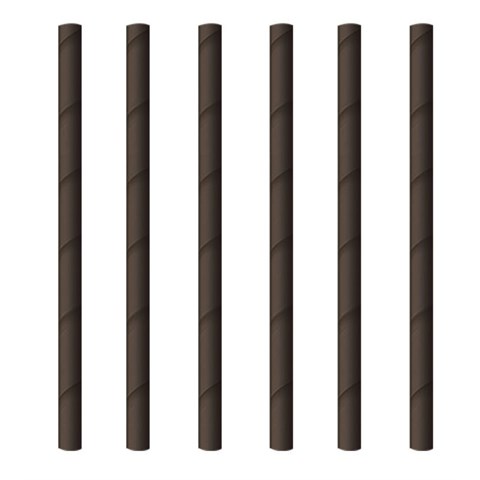 Byò Natural Organic CANNUCCE NERE CORTE in CARTA Cm.13.5 Mm.Ø7 Pz.5000 Byò Natural Organic - 45405 - F000322