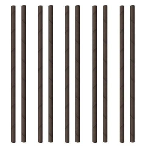 Byò Natural Organic CANNUCCE NERE LUNGHE in CARTA Cm.20 Mm.Ø6 Pz.200 Byò Natural Organic - CC45406 - F000322