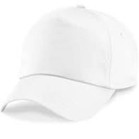  CAPPELLO con VISIERA REGOLABILE con VELCRO BIANCO Tg.Unica  - 44552 - F001532