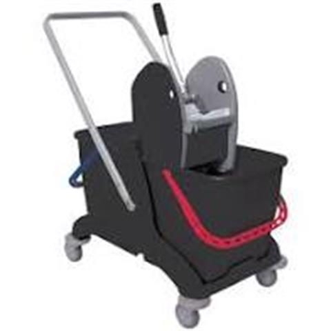  CARRELLO CLASSICO con STRIZZATORE A LIBRO Lt.25x2  - 44479 - F001348