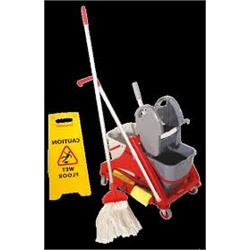 44360 - carrello monovasca lt 18 con strizzatore a libro