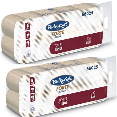 BulkySoft CARTA IGIENICA 2V HAVANA FORTE Pz.10 BulkySoft - 45552 - F001178