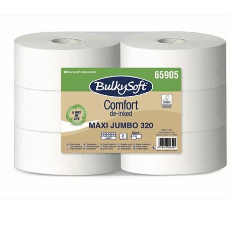 cartiere carrara PAPEL HIGIÉNICO MAXI JUMBO COMFORT Mt.320 Unid.6 cartiere carrara - 45621 - F001178