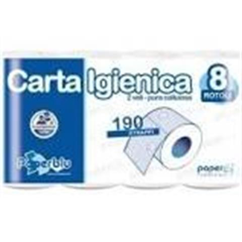 paperdi srl CARTA IGIENICA Paperblu P.C. 2v 190 Strappi Pz.96 paperdi srl - 44751 - F000593