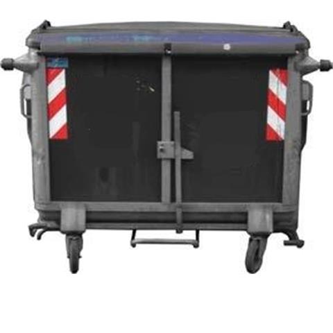  CASSONETTO IN LEGA CARRELLATO A 4 RUOTE Lt.1300 con COPERCHIO IN POLIETILENE  - 44794 - F000005