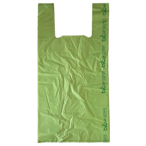green pack s.r.l. SHOPPER MATER-BI VERDI Cm.38+11+11x70 MY32 Kg.6 green pack s.r.l. - 45584 - F001126