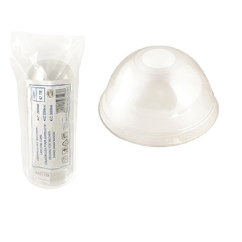 Klearcup COPERCHI a CUPOLA con FORO per BICCHIERE PET Cc.250 Pz.1250 Klearcup - 43794 - F001536