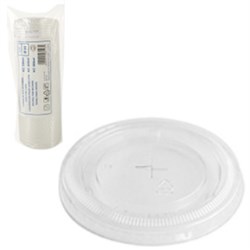 COPERCHI per BICCHIERI in PET Mm.85x85x8 Cc.350, Cc.400 e Cc.500 Pz.1000