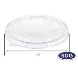 COPERCHIO in PLA TRASPARENTE per INSALATIERA "NATURESSE" BIO Cc.1200 Pz.300