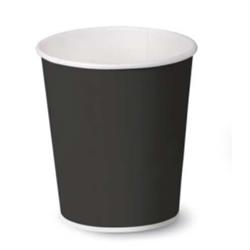 45882 - bicchieri neri in cartoncino per bevande calde da 12oz pz1000