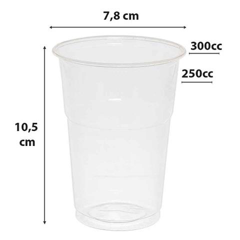  BICCHIERI PLA BIODEGRADABILI TRASPARENTI Cc.300 Pz.1250  - 45636 - F001536