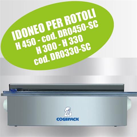  DEVOLGITORE ROLL 330 SLIDE CUTTER con COPERCHIO  - 50839 - F001301