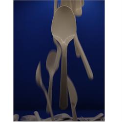 CUCCHIAINO DESSERT IMBUSTATO SING. "FLEXY" in PP REUSE Cm.15 Pz.1000