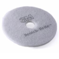 3M7100159946 - 3m scotch brite disco per pavimenti bianco 380 mm 5confezione