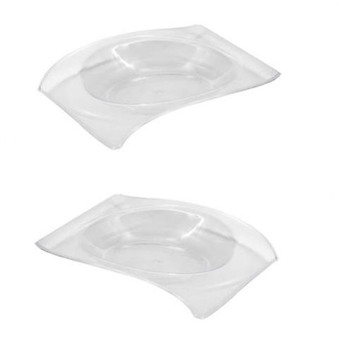  PIATTINO FLAT PS TRASPARENTE Cc.15 Pz.500  - 45493 - F000382