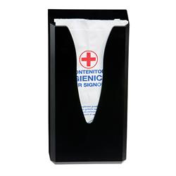 45855 - dispenser sacchetti igienici noir in abs nero