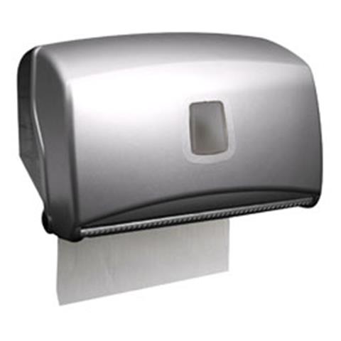  DISPENSER ASCIUGAMANI a ROTOLO e PIEGATI PL.SATINATO Pz.250  - 41395 - F001396