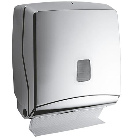  DISPENSER ASCIUGAMANI PIEGATI MINI CROMATO SILVER Pz.300 - Linea STERLING  - 41379 - 