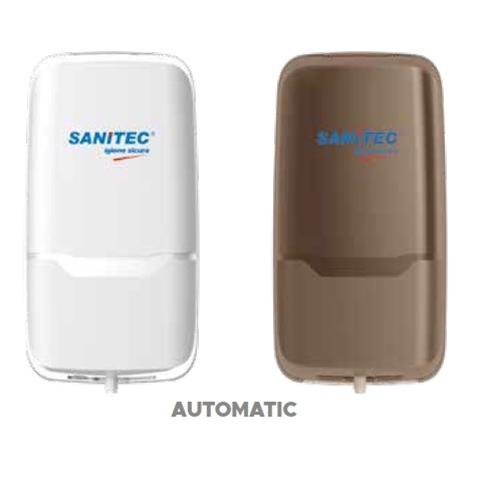 SANITEC DISPENSER AUTOMATICO BIANCO a RABBOCCO PER SAPONE/GEL IGIENIZZANTE MANI Ml.1000 SANITEC - 44761 - F001399