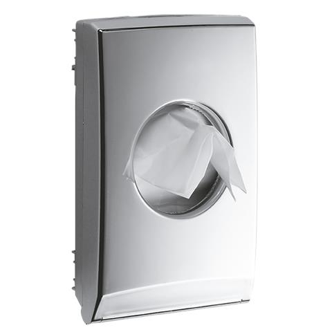  DISPENSER SACCHETTI IGIENICI x SIGNORE CROMATO SILVER - Linea STERLING  - 41382 - 