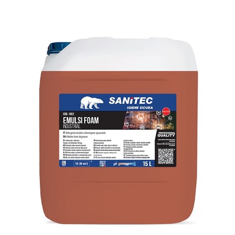 SANITEC EMULSI FOAM INDUSTRIAL (ex QUATER) sgrassante Lt.15 SANITEC - 43742 - F001399
