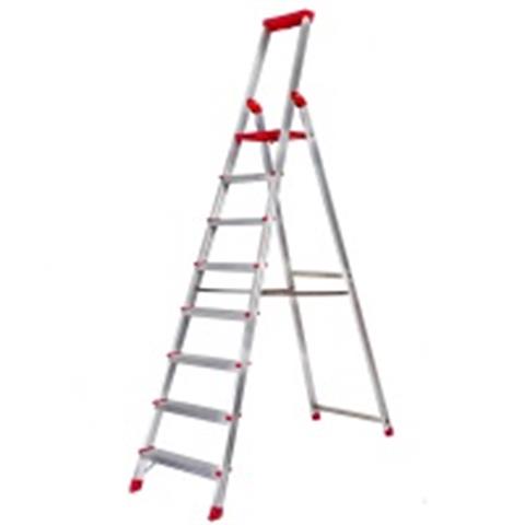  SCALA 8 GRADINI + RIPIANO ALLUMINIO  - 44584 - F001059