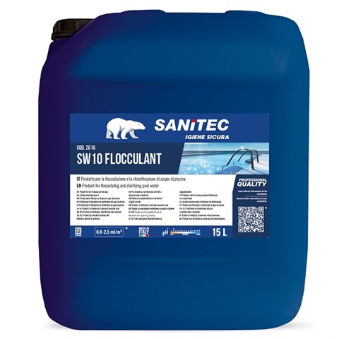 SANITEC SW10 FLOCCULANT Lt.15 SANITEC - 43860 - F001399