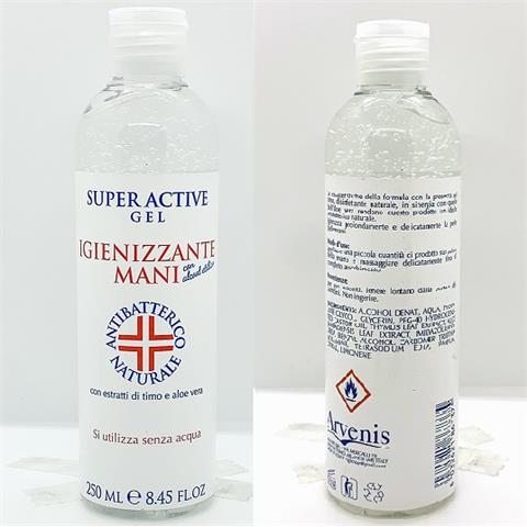 arvenis srl GEL IGIENIZZANTE MANI Ml.250 arvenis srl - 45184 - F001680