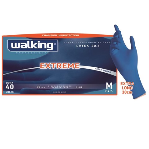 Walking LUVAS DE LÁTEX AZUIS 