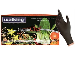 GUANTI NITRILE "CHEF 4" NERI Tg.XL Pz.100