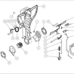 IPC GANSOW CT 30 - PERNO FISSAGGIO LEVA TERGI MANICO NEW