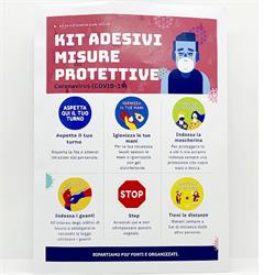 43000 - kit adesivi misure protettive covid 19