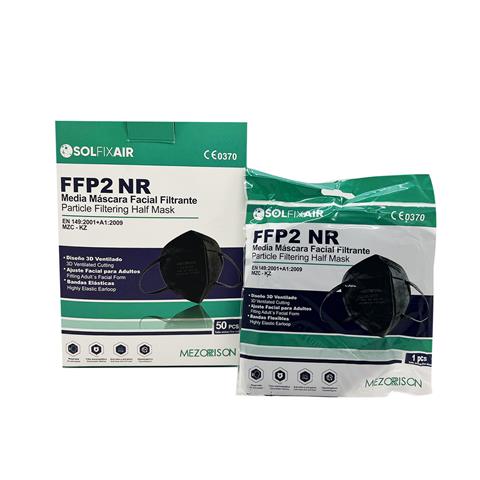  MASCHERINE SEMI FACCIALI FILTRANTI FFP2 NERE conf.sing. Pz.50  - 45445 - F001771