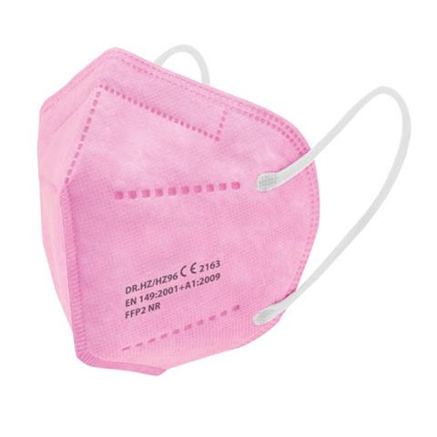  MÁSCARAS FILTRANTES SEMI-FACIAIS ROSA FFP2 embalagem única. Pçs.10  - 45667 - F001771