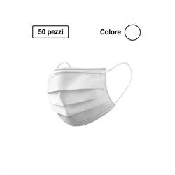 45183 - mascherine tnt 3veli bianche in box da pz50