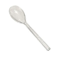 MINI CUCCHIAINO BIODEGRADABILE in PLA TRASPARENTE Cm.10 Pz.1000