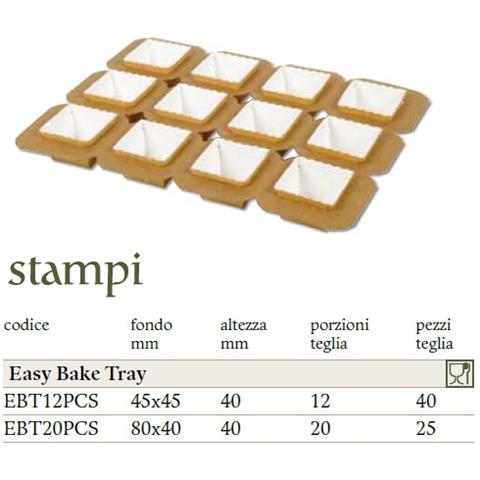 del pin srl STAMPO EASY BAKE TRAY Mm.45x45 H.40 Pz.40 del pin srl - 44889 - F001292