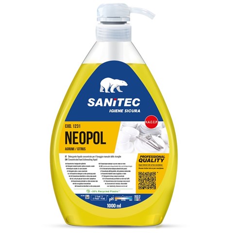 SANITEC NEOPOL PIATTI GEL AGRUMI CON ANTIBATTERICO Ml.1000 SANITEC - 45020 - F001399